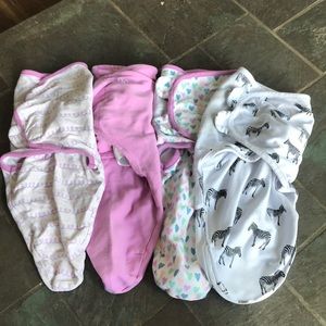 4 - SwaddleMe Velcro Swaddle Blankets Sm/Med